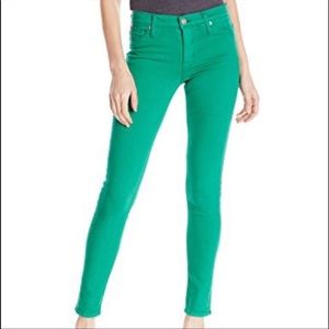 Hudson Nico Super Skinny Midrise Green Jeans